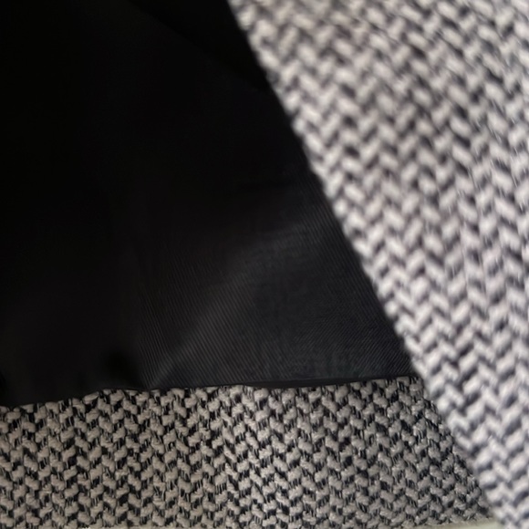 H&M women’s marked tweed shawl collar ruched sleeve blazer new with tags - Picture 7 of 8